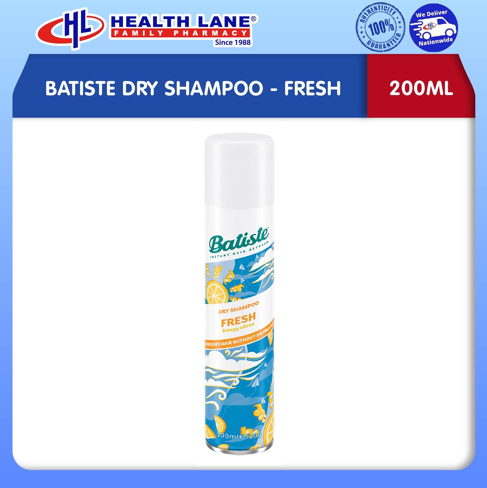 BATISTE DRY SYAMPU (200ML) - FRESH 